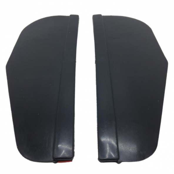 Universal Silikon Esnek Araç Oto Yan Ayna Yağmur Koruyucu Önleyici Yağmur Siperliği Siyah 2li Takım - 8