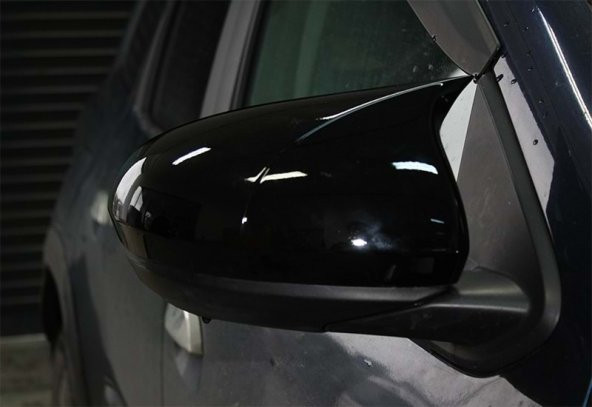 Dacia Duster 2 2018 Sonrası Batman Yarasa Ayna Kapağı Piano Black ABS Plastik - 3