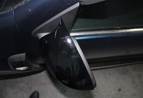 Dacia Duster 2 2018 Sonrası Batman Yarasa Ayna Kapağı Piano Black ABS Plastik - 4