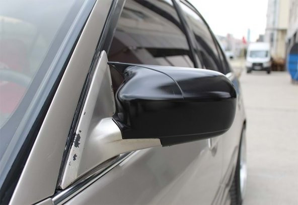 Honda Civic Vtec 2 2002-2005 Batman Yarasa Ayna Kapağı Piano Black ABS Plastik - 6