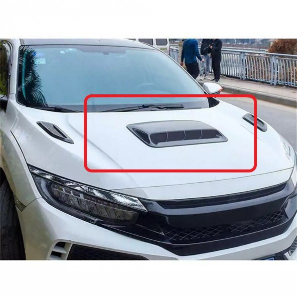 Üniversal Her Araca Uyumlu Büyük Kaput & Tavan Üstü Havalandırma Izgarası Venti Air Scoop - 2