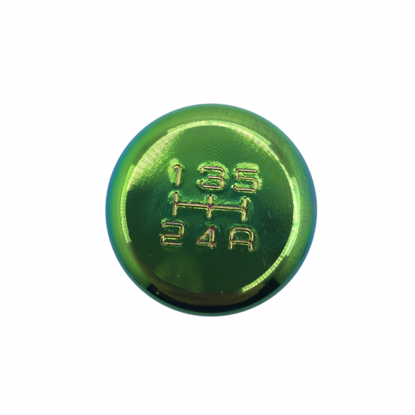 Üniversal Metal Spor Görünümlü Vites Topuzu Aparatlı Bukalemun Neo Krom Alüminyum Alaşım Manuel Yarış Vites Kolu - 5