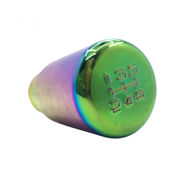 Üniversal Metal Spor Görünümlü Vites Topuzu Aparatlı Bukalemun Neo Krom Alüminyum Alaşım Manuel Yarış Vites Kolu - 8