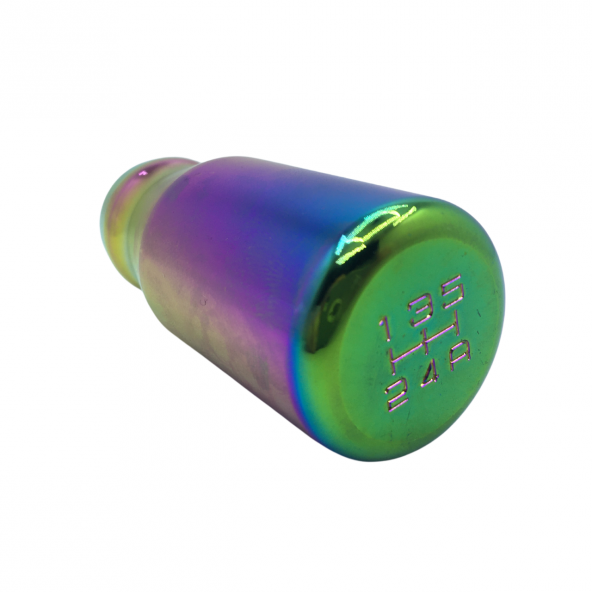 Üniversal Metal Spor Görünümlü Vites Topuzu Aparatlı Bukalemun Neo Krom Alüminyum Alaşım Manuel Yarış Vites Kolu - 9