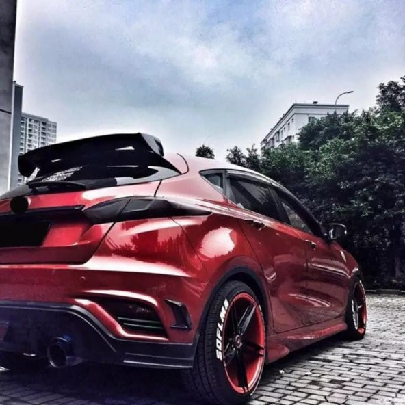 Üniversal Piano Black Kaput Çamurluk Venti Izgarası Sağ Sol 2 Adet Mini Scoop - 5