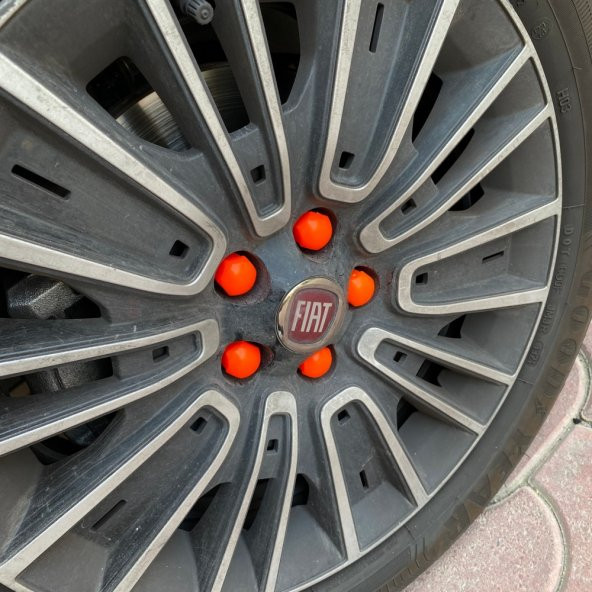 Düz Bijon Kapağı Sökme Aparatlı 20 li Set 17 mm-19 mm Turuncu - 3