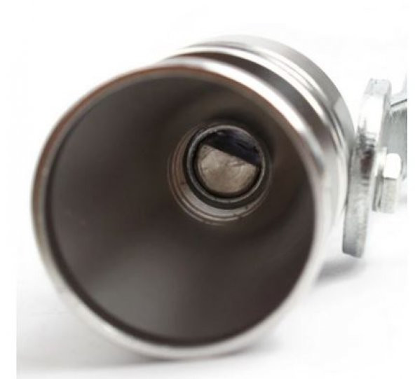Üniversal Egzoz Islık Aparatı Egzoz Ucu Turbo Sesi Large 29 mm KROM - 6