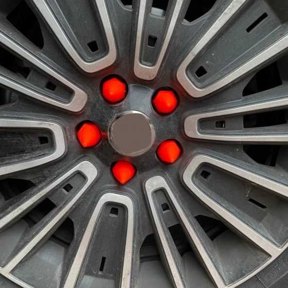 Sivri Mermi Bijon Kapağı Sökme Aparatlı 20 li Set 17 mm-19 mm TURUNCU - 3