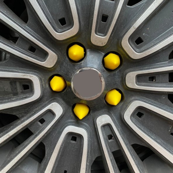 Sivri Mermi Bijon Kapağı Sökme Aparatlı 20 li Set 17 mm-19 mm SARI - 3