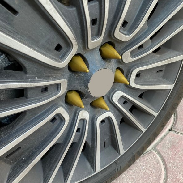 Sivri Mermi Bijon Kapağı Sökme Aparatlı 20 li Set 17 mm-19 mm ALTIN - 2