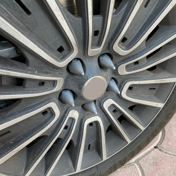 Sivri Mermi Bijon Kapağı Sökme Aparatlı 20 li Set 17 mm-19 mm Gri - 2