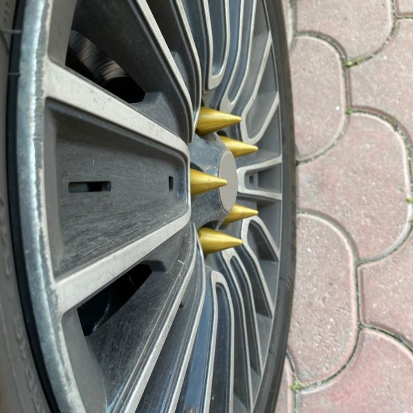 Sivri Mermi Bijon Kapağı Sökme Aparatlı 20 li Set 17 mm-19 mm ALTIN - 4