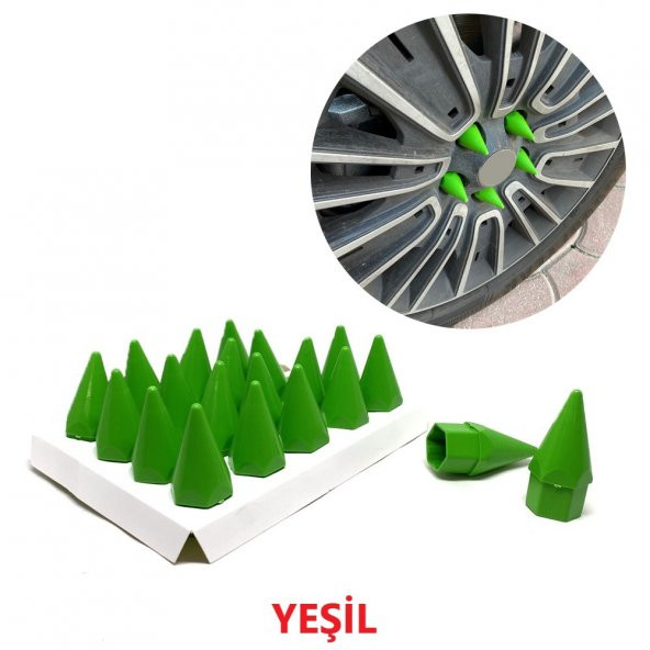 Sivri Mermi Bijon Kapağı Sökme Aparatlı 20 li Set 17 mm-19 mm - 11