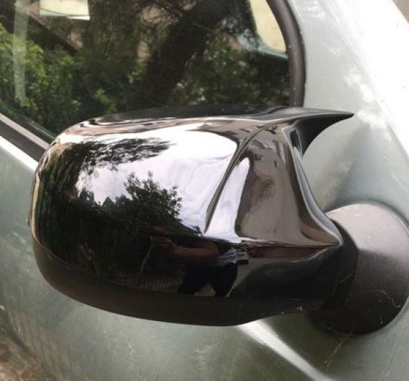 Dacia Duster 2012-2017 Makyajlı Kasa Batman Yarasa Ayna Kapağı Piano Black ABS Plastik - Resim 2