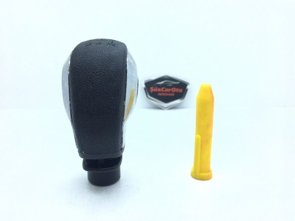 Her Araca Uyumlu Üniversal Spor Görünümlü Vites Topuzu Aparatlı KROM - 3