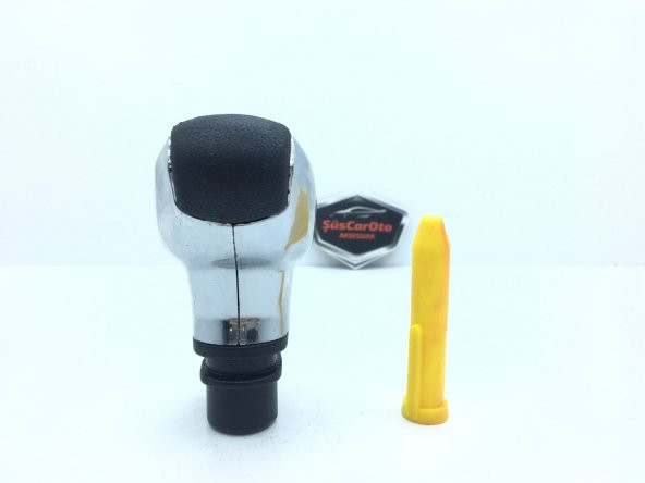 Her Araca Uyumlu Üniversal Spor Görünümlü Vites Topuzu Aparatlı KROM - 4