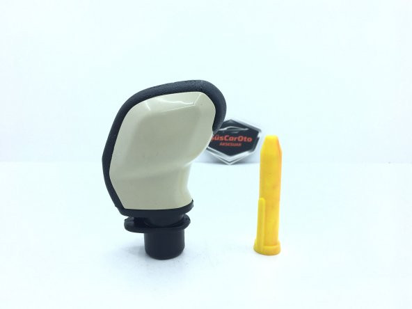 Her Araca Uyumlu Üniversal Spor Görünümlü Vites Topuzu Aparatlı BEJ - 4