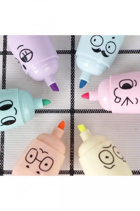 Perfect Havuç Mini Fosforlu Kalem 6Lı - 2