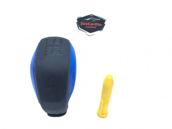 Her Araca Uyumlu Üniversal Spor Görünümlü Vites Topuzu Aparatlı MAVİ - 4