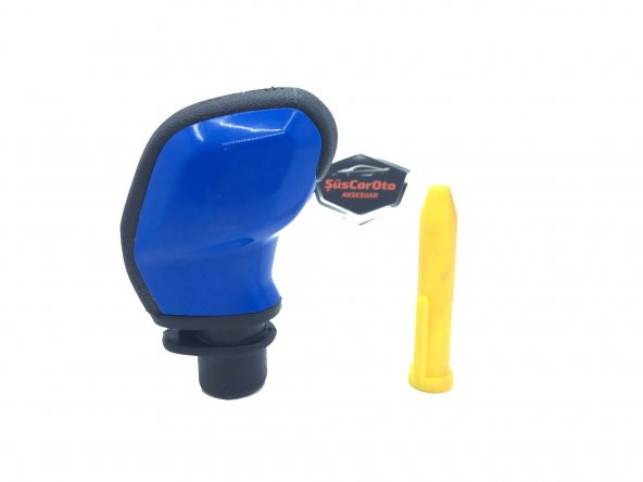 Her Araca Uyumlu Üniversal Spor Görünümlü Vites Topuzu Aparatlı MAVİ - 5