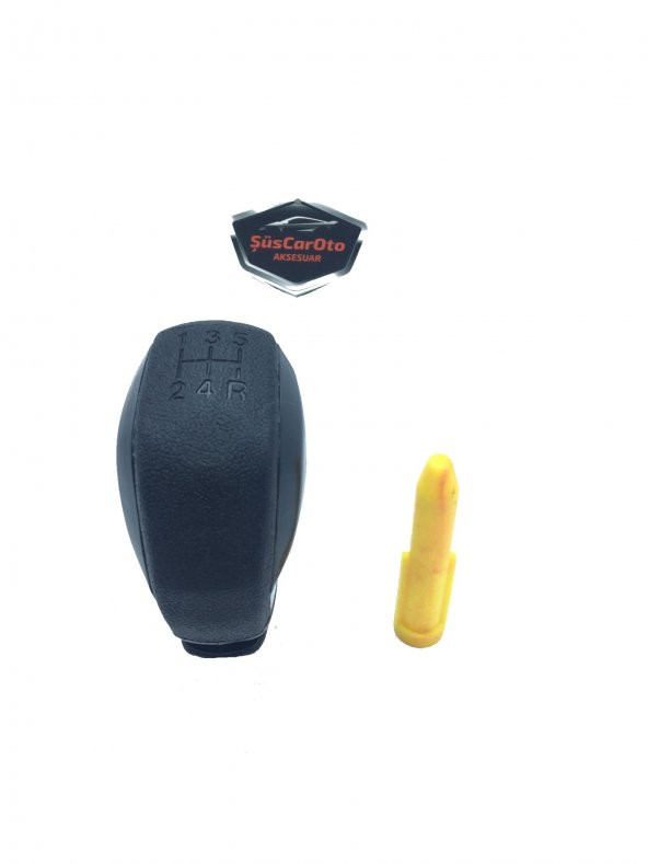 Her Araca Uyumlu Üniversal Spor Görünümlü Vites Topuzu Aparatlı Siyah - 4