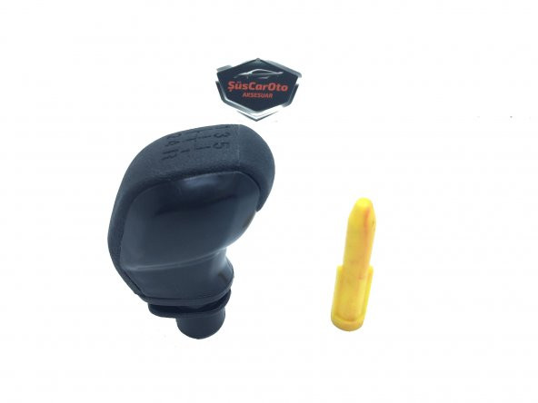 Her Araca Uyumlu Üniversal Spor Görünümlü Vites Topuzu Aparatlı Siyah - 5