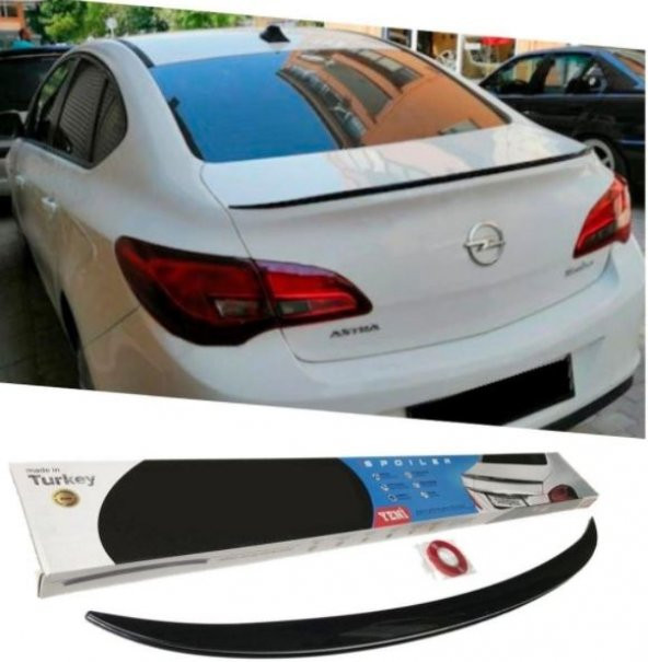 SUNPLEX Opel Astra J Sedan Bagaj Üstü Spoiler Piano Black 2010-2015