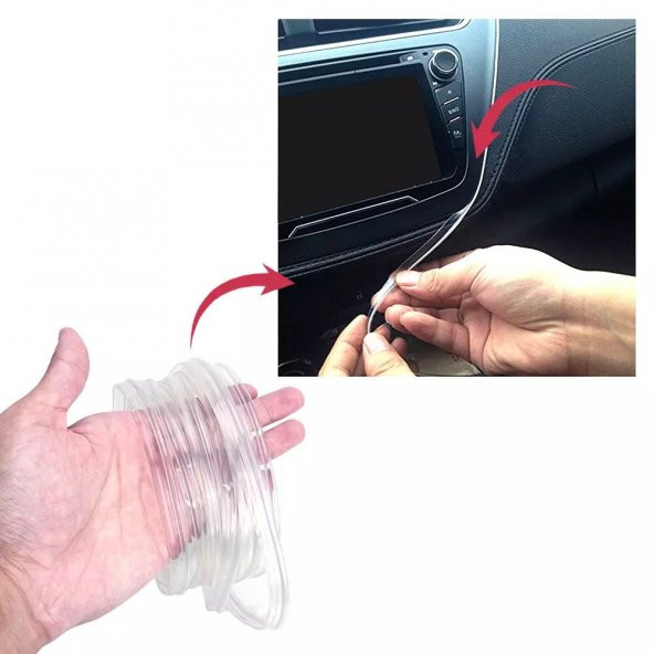 Araç İçi App Kontrollü RGB Atmosfer Ambiyans Led Neon Lamba 5 Parça 6 Metre - Resim 11