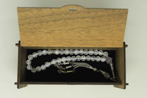 Necef Taşı Tesbih 8mm Ahşap Kutulu - Resim 5