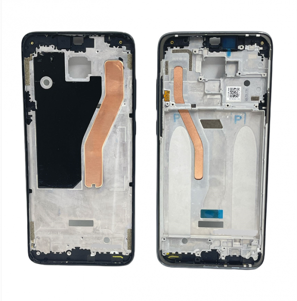 Kdr Xiaomi Redmi Note 8 Pro Orta Kasa Ekran Çıtası Siyah Çift Hat