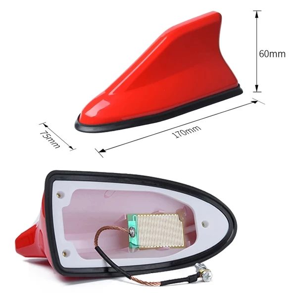 Yeni Tip Elektrikli Balık Sırtı Köpekbalığı Balina Tavan Anteni Shark Anten - 7