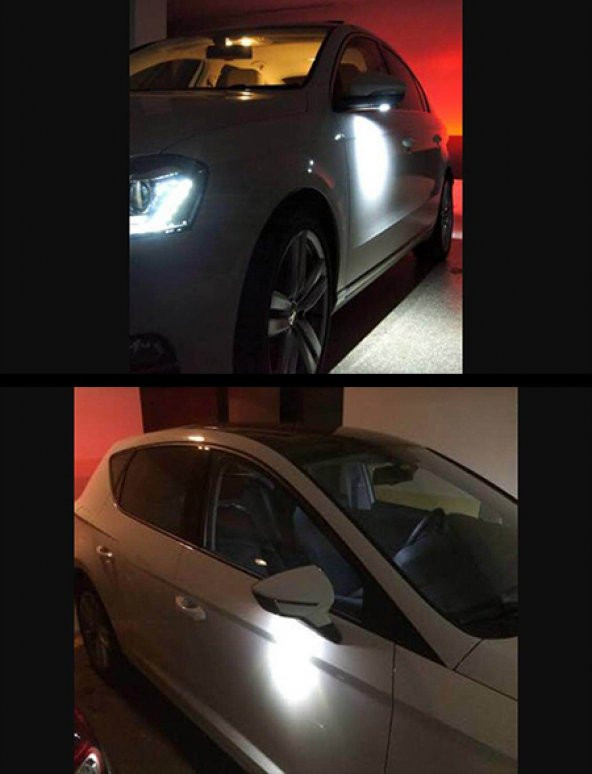 Ayna Altı Kartal Göz Led Eye Gündüz Farı Buz Mavi-Turuncu-Beyaz Çift - 3