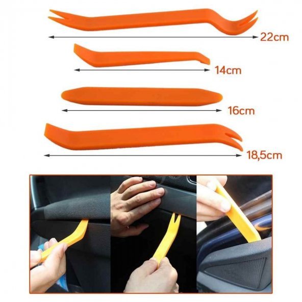 Carub Oto İç Panel - Teyp Sökme Aparat Seti Torpido Ve Kapı Sökme Aparatı - 3