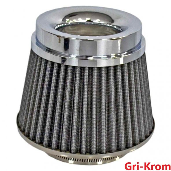 Carub Ses ve Performans Arttırıcı Açık Hava Filtresi +6 Hp Gri Aparatlı Üniversal - 2