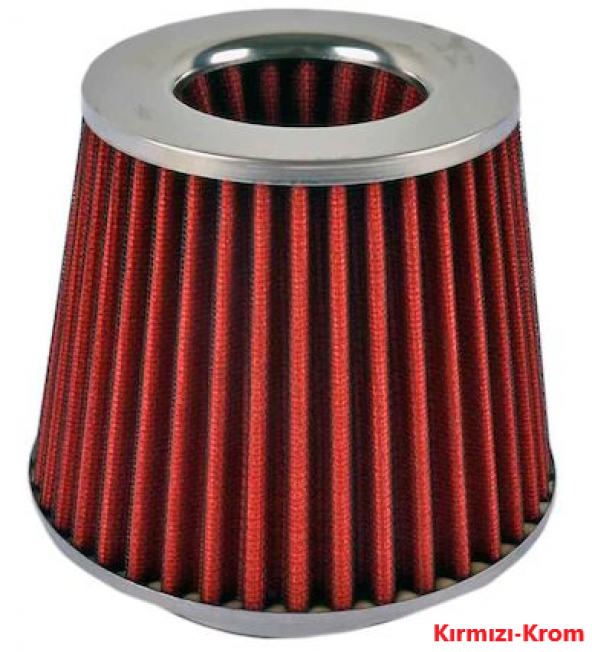 Carub Ses ve Performans Arttırıcı Açık Hava Filtresi +6 Hp Kırmızı Aparatlı Üniversal - 2