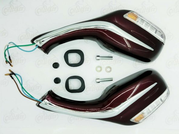 SCOOTER AYNA SİNYALLİ BORDO