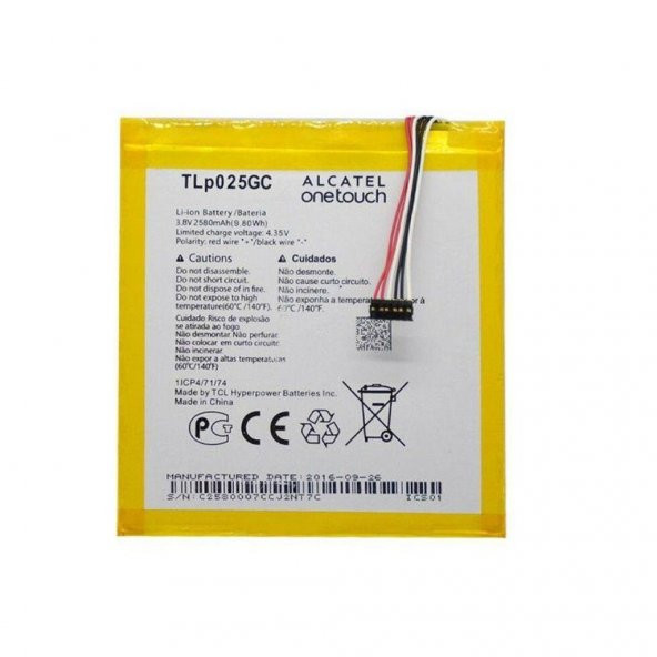 Kdr Alcatel One Touch Pixi 4.7 TLp025GC Batarya Pil