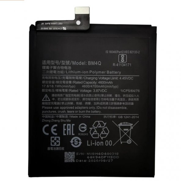 Kdr Xiaomi Pocophone F2 Pro Bm4Q Batarya Pil