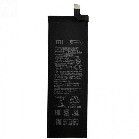 Kdr Xiaomi Mi Note 10 PRO BM52 Batarya Pil