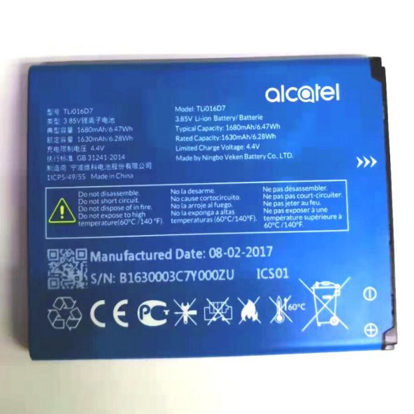 Kdr Alcatel U3 4049D 4055j Batarya Pil