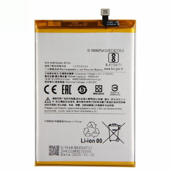 Kdr Xiaomi Redmi 9A BN56 Batarya Pil