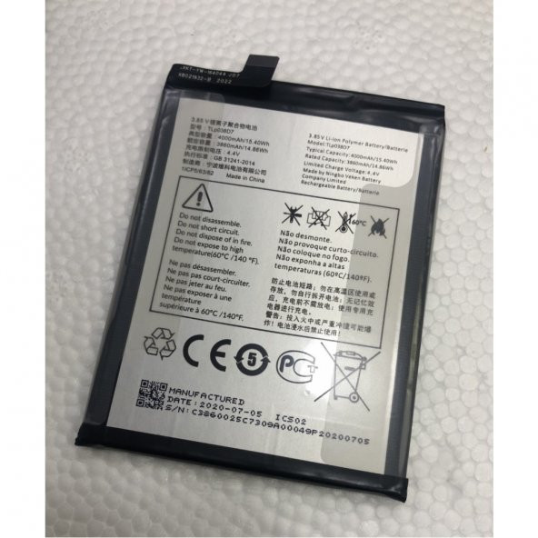 Kdr Alcatel 1SE 2020 5030F Batarya Pil