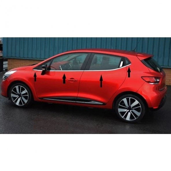 Renault Clio 4 Hb Krom Cam Çıtası 8 Parça 2012 ve Üzeri - 3