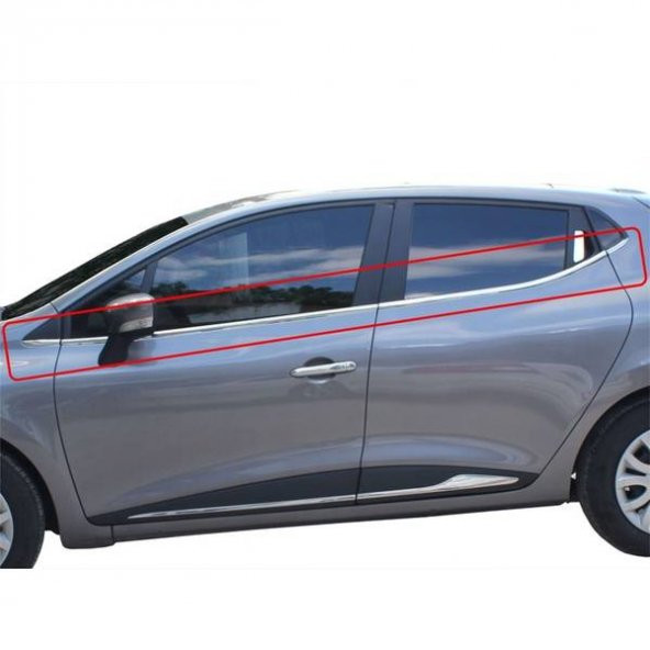 Renault Clio 4 Hb Krom Cam Çıtası 8 Parça 2012 ve Üzeri - 4