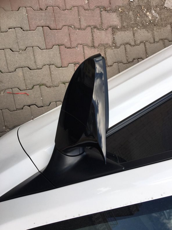 Hyundai Accent Blue Sinyalli Batman Yarasa Ayna Kapağı Piano Black ABS Plastik - Resim 6