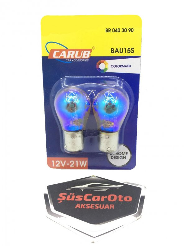 Carub Diadem Ampul Krom Tek Duy Sinyal Ampulü 12V 21W 93 Turuncu 2li Takım