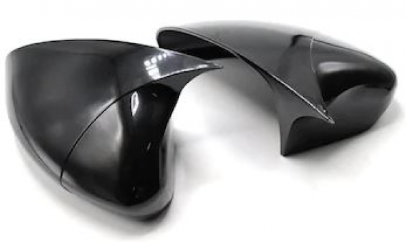 Renault Symbol 2013-2020 Batman Yarasa Ayna Kapağı Piano Black ABS Plastik - 2