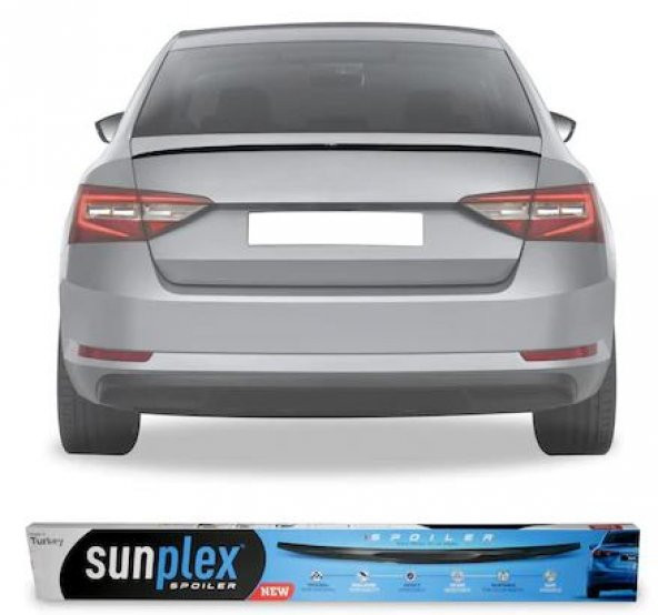 SUNPLEX Skoda SuperB Bagaj Üstü Spoiler Piano Black 2015-2019