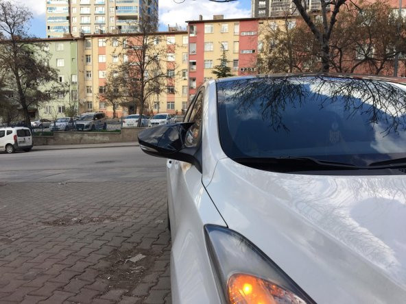 Hyundai Elantra 2011-2016 Batman Yarasa Ayna Kapağı Piano Black ABS Plastik - 9