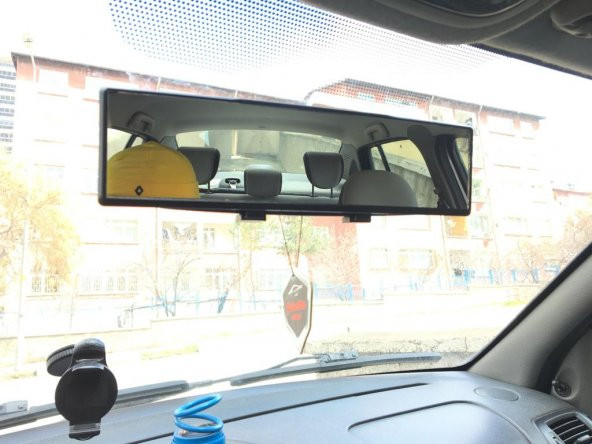 Carub 270 mm Bombeli Makaslı Geçmeli İç İlave Ayna Siyah - 2